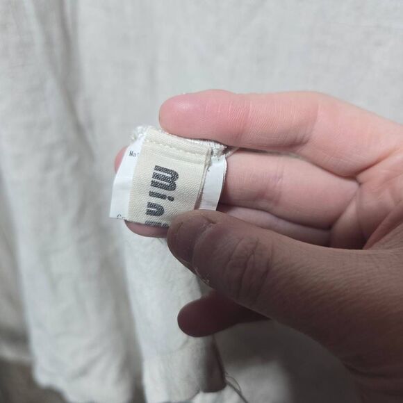 Minibee Cream Linen Blend Top - Picture 5 of 5